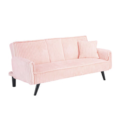 Minimalist style, straight-line corduroy sofa suitable for sitting and lying in the living room and bedroom