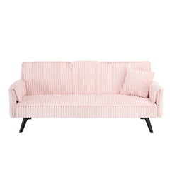 Minimalist style, straight-line corduroy sofa suitable for sitting and lying in the living room and bedroom