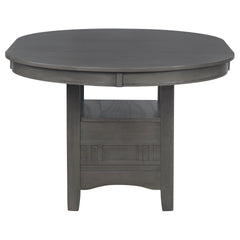 Lavon Oval Medium Grey Extension Leaf Dining Table