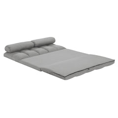 3-Fold Sofa Bed, Folding Mattress with 2 Pillows, High-Density Foam Filling, Polyester Fabric