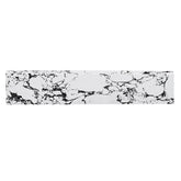22-inch × 4-inch Bathroom Sink Side Splash, suitable for bathroom vanity sink top sizes, engineered marble stone side splash, Panda White.