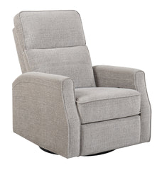 Tan Swivel Gliding Recliner