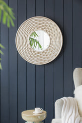 D31.3x2" Round Mirror, Wall Mounted Mirror Home Decor for Bathroom Living Room