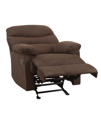 Arcadia Chocolate Microfiber Motion Glider Recliner