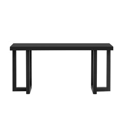 U_STYLE Geometric Design Console Table with Solid Pine Legs,Suitable for Entryway, Hallway, Living Room, Bedroom