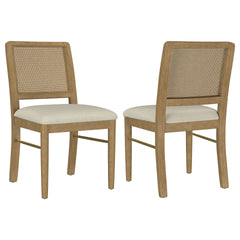Benson Sand Wash Cane Dining Side Chair (Set of 2)