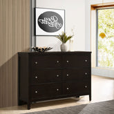 Wedgewood Cappuccino 6-drawers Dresser