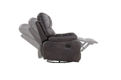 Gray Swivel Gliding Recliner