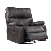 Gray Swivel Gliding Recliner