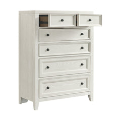 Gypsum Whitewash 6-Drawer Chest