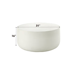 Dustan Natural White Finish Coffee Table