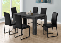 Dining Table, 60" Rectangular, Kitchen, Dining Room, Black Laminate, Contemporary, Modern