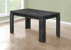 Dining Table, 60" Rectangular, Kitchen, Dining Room, Black Laminate, Contemporary, Modern
