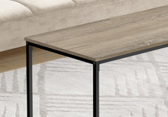 Coffee Table, Accent, Cocktail, Rectangular, Living Room, 40"l, Brown Laminate, Black Metal, Contemporary, Modern