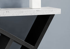 Accent Table, Console, Entryway, Narrow, Sofa, Living Room, Bedroom, Grey And Black Laminate, Contemporary, Modern