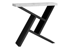Accent Table, Console, Entryway, Narrow, Sofa, Living Room, Bedroom, Grey And Black Laminate, Contemporary, Modern