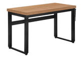 Computer Desk, Home Office, Standing, Adjustable, 48"l, Work, Laptop, Brown Laminate, Black Metal, Contemporary, Modern