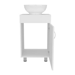 Bathroom Vanity with Sink, 1 Door, 4 Legs