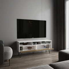TV Stand, 2 Doors, 3 Shelves, 5 Legs