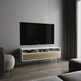 TV Stand, 2 Doors, 3 Shelves, 5 Legs