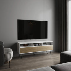 TV Stand, 2 Doors, 3 Shelves, 5 Legs