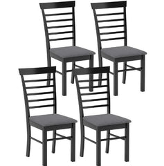 Upholstered Kitchen Chairs,Wooden Dining Chairs Set of 4