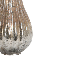 6.5x6.5x15" Foil Glass Lustre Mercury Gourd, Ornament Decor for Holiday Harvest Festival Fall Festival & Thanksgiving