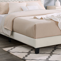 Roundhill Furniture Findlay 2-Piece Bedroom Set, Plush 3D Upholstered Bed with Nightstand, Full