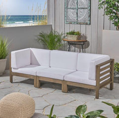 OANA - 3-PIECE SOFA SET, WHITE