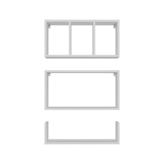 White Wall Mounted Floating Shelves