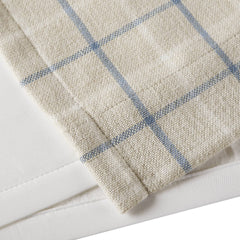 1PC 50x84" Plaid Rod Pocket and Back Tab Curtain Panel with Fleece Lining