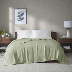 1 PCS Full/Queen Cotton Blanket Green