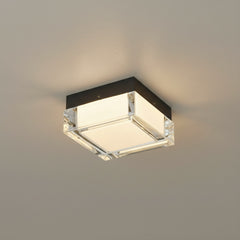5-inch Black Integrated LED Flush Mount