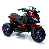 Kids Motorcycle Ride-On Motorcycle 3-Wheels Battery Powered Motorbike Rechargeable 12 V kids ride on toy with PU seat Training Wheels/manual throttle/ drive by hand /Lighting wheels
