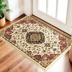 Classic GC_VIN5001 Cream 2 ft. x 3 ft. Area Rug