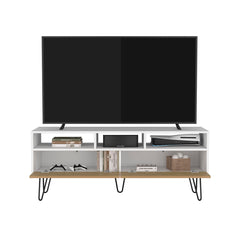 Glenns Ferry Tv Stand, Living Room, White/Macadamia
