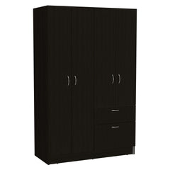 Armoire Alpes, Bedroom, Black / White