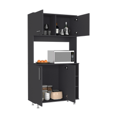 Pantry Cabinet Delaware, Kitchen, Black