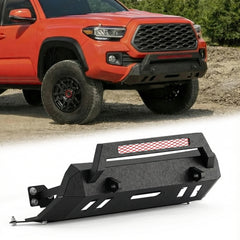 Front Bumper Fit For 2016-2023 Toyota Tacoma (Excluding Tacoma TRD/Tacoma TRD Sport) With Winch Plate / D-Ring Mounts Steel Front Bumpers with E-Coating / Bull Bar