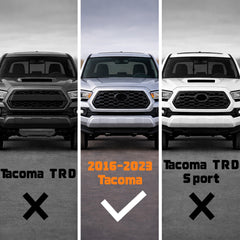 Front Bumper Fit For 2016-2023 Toyota Tacoma (Excluding Tacoma TRD/Tacoma TRD Sport) With Winch Plate / D-Ring Mounts Steel Front Bumpers with E-Coating / Bull Bar