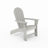Dark Gray Adirondack Chair – Premium HDPE Poly Lumber for Pool, Patio, and Garden Elegance