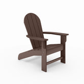 Brown Adirondack Chair – Premium HDPE Poly Lumber for Pool, Patio, and Garden Elegance