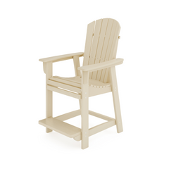 Adirondack Style Counter Chair – Stylish HDPE Poly Lumber for Dining, Patio, and Garden Comfort