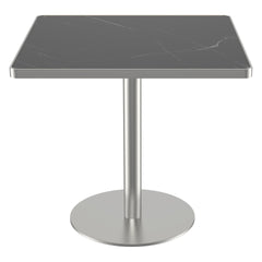 Square Modern Dinning Table 31.5 inches Bistro Table Tulip Table with Faux Marble top,Easy Assemble,Sturdy Metal Frame Diameter