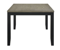 1pc Contemporary Dining Table Rectangular Wood Base Two-Tone Brown Black Finish Wooden Dining Room Furniture