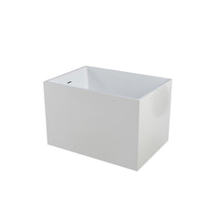 39"×28" Free Standing Soaker Acrylic Bath-tubs, Rectangular Shape White Soaker Hot Tub