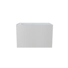 39"×28" Free Standing Soaker Acrylic Bath-tubs, Rectangular Shape White Soaker Hot Tub