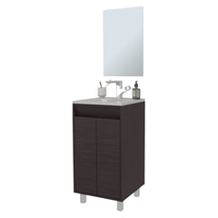 Wenge Bathroom Cabinet with 2 Doors