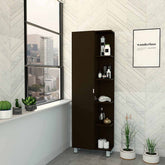 Wenge 5-Shelf Tall Cabinet