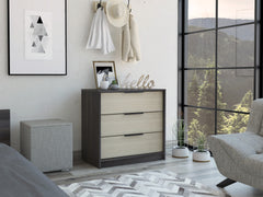 Cannon 3-Drawer Rectangle Dresser Wenge and Light Oak